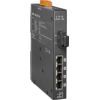 4-port 10/100 Mbps PoE (PSE) with 1 fiber port Switch (Single mode 60 km, SC connector); metal caseICP DAS